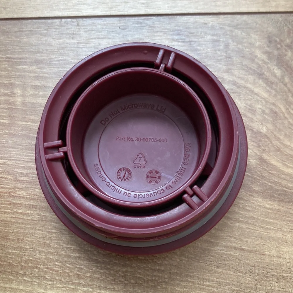 Starbucks khaki and earth tone tumbler thermos.